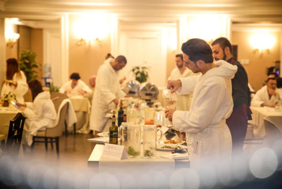 I nostri light lunch in accappatoio